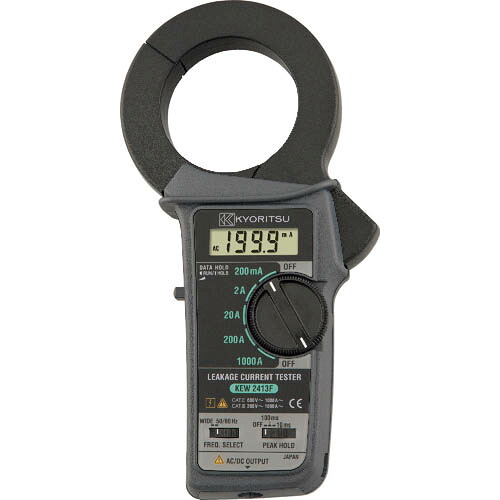 KYORITSU ( 共立灯し火表示計器 ) 目こぼし電流・厄介なもの電流位置づける用クランプメータ ( KEW2413F )