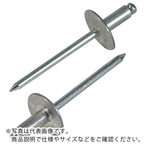 エビ ( ロブテックス ) ブラインドリベット・ラージフランジ アルミ/スティール6-16 (500本入) ( NSA616LF )