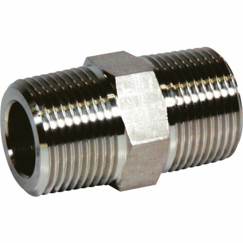 フジトク 六角ニップル 50A ステンレス SUS316L ( 6N-PT-50A-SU6L ) 【メーカー取寄】