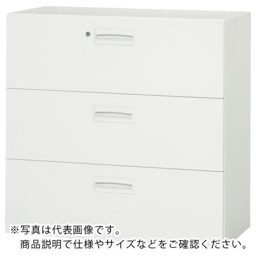DAISHIN ( ダイシン製作 ) 壁面納める庫 3段引出型 下置き専用D400 白いこと ( V940-309D ) 【製造業者取寄】