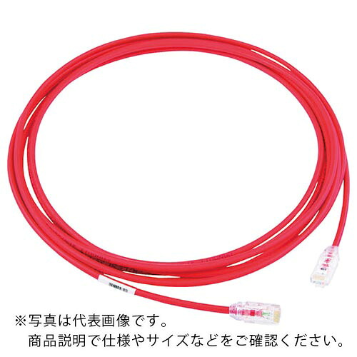 PANDUIT ( パンドウイット ) カテゴリ6A細径パッチコード 20m 赤 ( UTP28X20MRD ) 【10本セット】