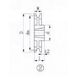EVN ( エバオン ) ブッシングプーリー SPB 224粍 溝数1 ( SPB224-1 )