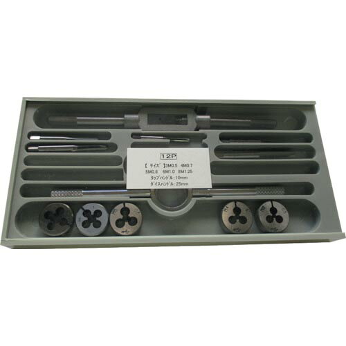ライト ( ライト精機 ) タップダイスセット ( 12P ) 【メーカー取寄】 10,691円