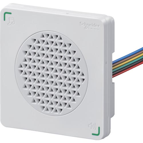 シュナイダー DIN72 陰電子音注意報器 アラーム・メロディタイプ 白 ( XVSA7BWN ) 【製造業者取寄】