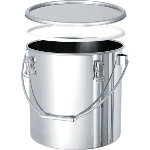 MONOVATE PTFEパッキン付316L吊り下げ式密閉容器 10L ( CTB-PTFE-24-316L ) 【メーカー取寄】