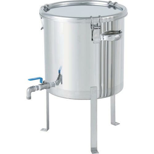 MONOVATE ボールバルブ付密閉容器平鋼脚付 25L ( CTHV-FL-33 ) 【メーカー取寄】