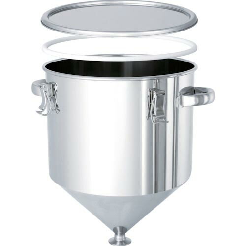 MONOVATE ホッパー型 PTFEパッキン付密閉容器 20L ( HT-CTH-PTFE-30 ) 【メーカー取寄】