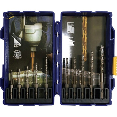 IRWIN ステンレス用六角軸ドリルビット10本セット 2.0mm-6.0mm ( IR91000KIT ) 6,548円