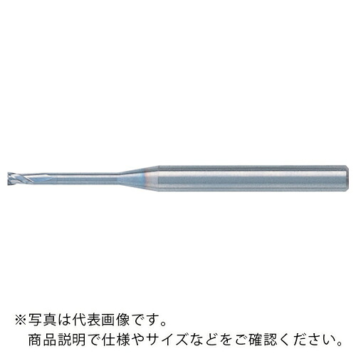 ユニオンツール UTコート2枚刃ロングネックスクエアC-CER 外径0.1×有効長1×刃長0.1×全長45×シャンク径4 ( C-CER2001-1 (234-7141) )