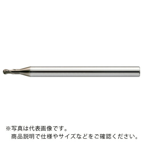 ユニオンツール HMGコート2枚刃高硬度材加工用ロングネックボールR0.1×有効長2×刃長0.16×首径0.19×全長45 ( HGLB2002-020 (212-1102) )