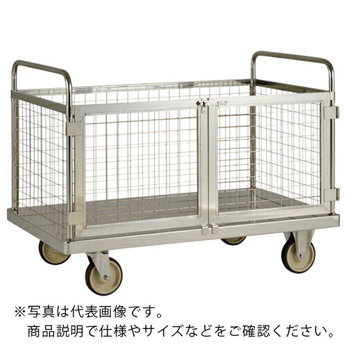 テックサス 金網付台車 900X600 SUSφ125ウレタン車 ( MD-9060D ) 【メーカー取寄】