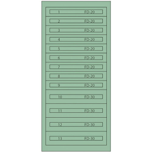 Vidmar ( ムラテックKDS ) ファインキャビネットFC-300Q(塗装色:グリーン) ( FC-300Q ｸﾞﾘｰﾝ ) 207,891円
