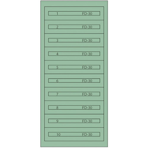 Vidmar ( ムラテックKDS ) ファインキャビネットFC-300K(塗装色:グリーン) ( FC-300K ｸﾞﾘｰﾝ )