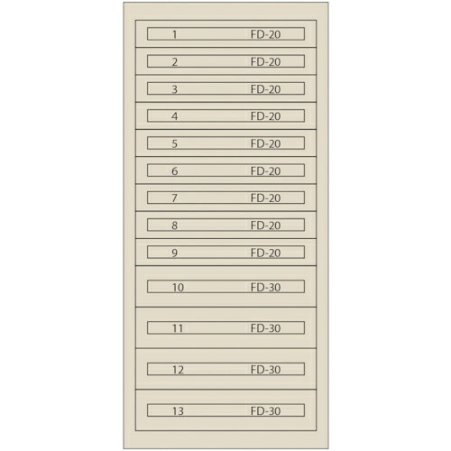 Vidmar ( ムラテックKDS ) ファインキャビネットFC-300Q-IV(塗装色:アイボリー) ( FC-300Q-IV ｱｲﾎﾞﾘｰ )