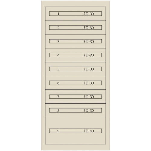 Vidmar ( ムラテックKDS ) ファインキャビネットFC-300H-IV(塗装色:アイボリー) ( FC-300H-IV ｱｲﾎﾞﾘｰ )