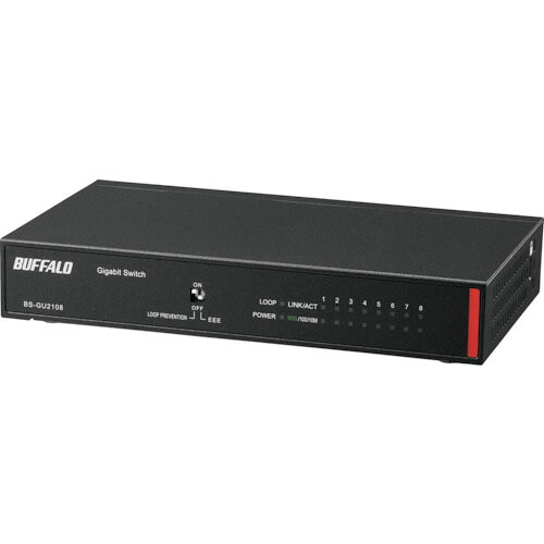 BUFFALO ( バッファロー ) 法人向け Giga対応 Layer2 アンマネージスイッチ 8ポート ( BS-GU2108 )