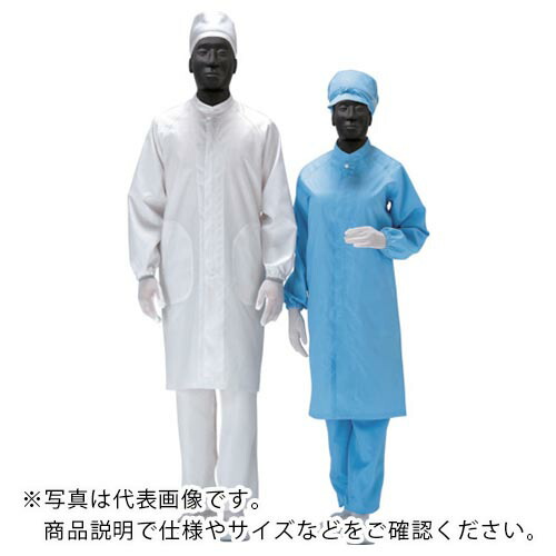 ミドリ安全 男女共用コート クリーンウェア ホワイト L ( C3560W-L )