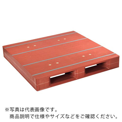 NPC ( 日本プラパレット ) プラスチックパレットZD-1111FE 片面ニ方差し ライトグリーン ( ZD1111FELG ) 【メーカー取寄】