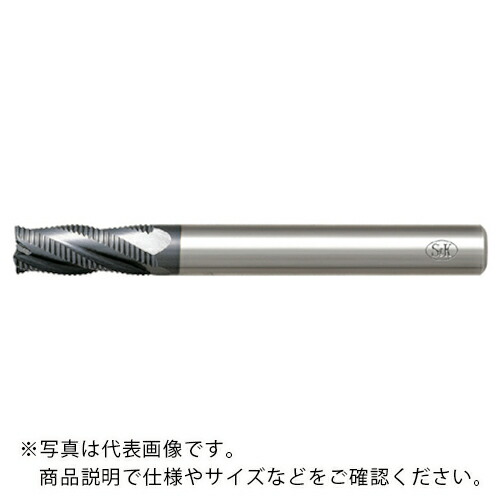 S＆K ( 三興製作所 ) Sコーティング ハイスラフィングエンドミル ファインピッチショート刃 ( S-FPAS37 ) 【メーカー取寄】