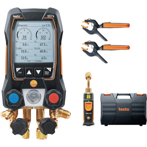 TESTO ( テストー ) デジタルマニホールド testo 557s セット ( 0564 5571 55 )