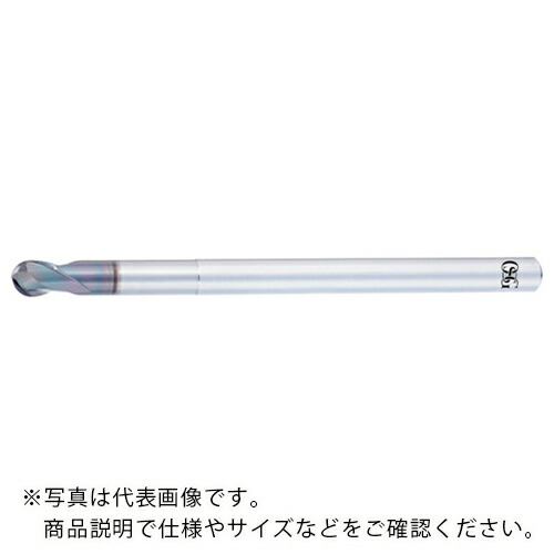 OSG ( オーエスジー ) 銅電極用DLC超硬エンドミル 高精度仕上げ用2刃 ロングネックボールタイプ AE-LNBD-N(3056370) ( AE-LNBD-N R0.05X0.3X4 (3056370) ) 【メーカー取寄】