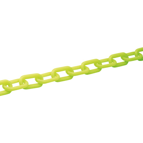 緑十字 ( 日本緑十字 ) プラスチックチェーン 蛍光緑 PT-830KG 長さ30m 線径8mmΦ ポリエチレン ( 284028 )