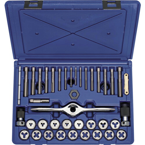 IRWIN ねじ山修正工具 PTSタップダイスセット(メートルネジ、BSP) 40pcs ( 1835092 )