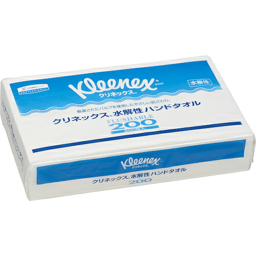 クレシア ( 日本製紙クレシア ) クリネックスハンドタオル200 水解性 35Pk(200枚/Pk) ( 36400 )
