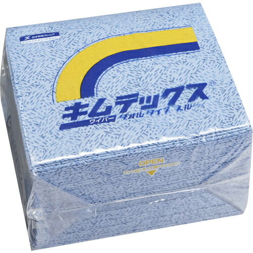 クレシア ( 日本製紙クレシア ) キムテックス タオルタイプ ブル- ( 60732 )