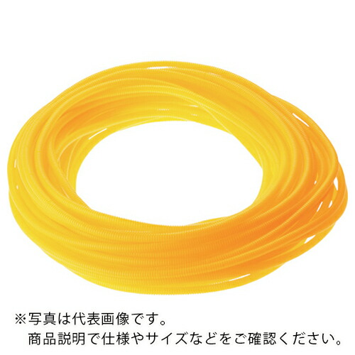 PANDUIT ( パンドウイット ) コルゲートチューブ ポリエチレン スリット付き 黄 内径37.6mm ( CLT150F-D4 ) 【メーカー取寄】