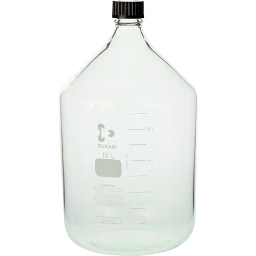 SIBATA ( 柴田科学 ) 耐熱ねじ口びん 赤キャップ付 10000mL ( 017200-100001 ) 【メーカー取寄】