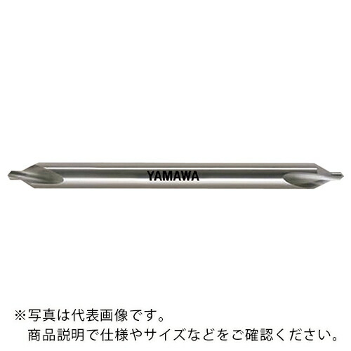 ヤマワ ( 弥満和製造所 ) ロングシャンク弱捻じれ溝A形60° 超硬真っただ中穴せん孔機 C-CD-SL L100 4X60°X10 ( C-CD-SL-100-4X60X10 )
