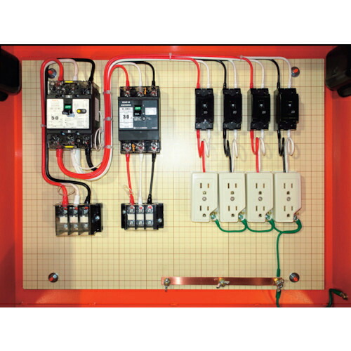 セフティー ( セフティー電気用品 ) 仮設電灯分電盤 主幹50A 4回路+1回路・1端子台 ( ML50-40N1 ) 【メーカー取寄】
