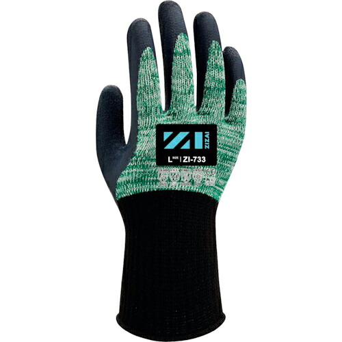 Weed ( ウィード ) 耐切創手袋 ZIZAI ZIー733 天然ゴム背抜き Mサイズ(10双入) ( ZI733M )