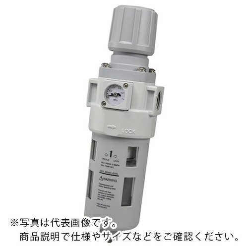 TAIYO フィルタレギュレータ(オートドレン、角型翦断応力計付) ( MFR3-10-AD )