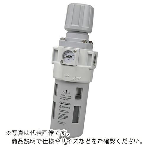 TAIYO フィルタレギュレータ(オートドレン、角型翦断応力計付) ( MFR3-15-AD )
