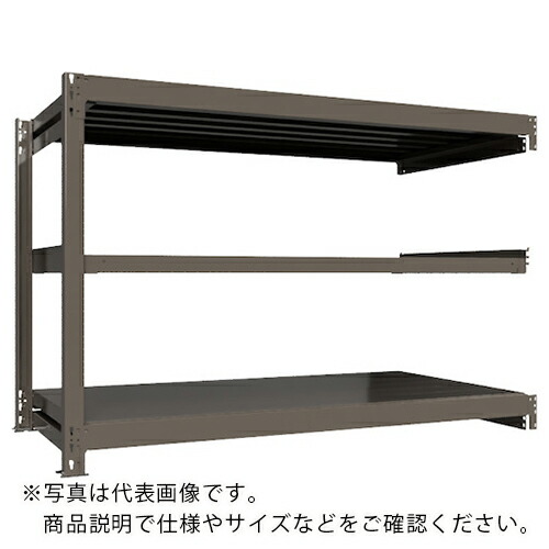 ICHIMAI ( HIKARI製造所 ) 掛け目ボルトレスラック 段掛け目1000Kg H1200×W1800×D900 全ての存在3段 かかわり合い薄墨色 ( TH1000-469R3 ) 【製造業者取寄】