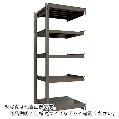 ICHIMAI ( HIKARI製作所 ) 重量ボルトレスラック 段荷重1000Kg H2100×W900×D750 天地5段 連結グレー ( TH1000-737R5 ) 【メーカー取寄】