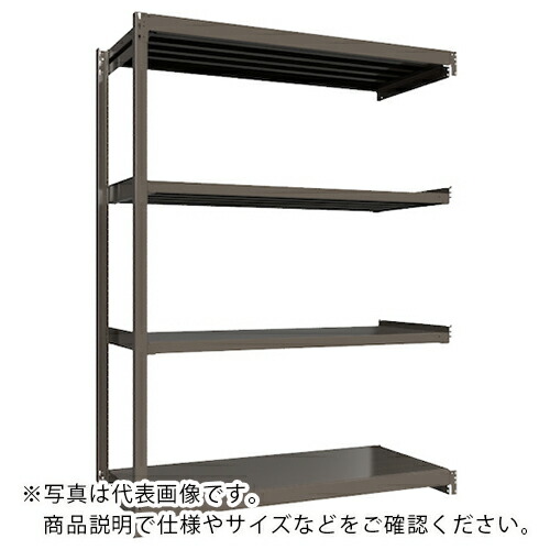 ICHIMAI ( HIKARI製作所 ) 重量ボルトレスラック 段荷重1000Kg H2400×W1800×D750 天地4段 連結グレー ( TH1000-867R4 ) 【メーカー取寄】