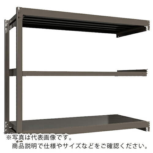 ICHIMAI ( HIKARI製作所 ) 重量ボルトレスラック 段荷重1000Kg H1500×W1800×D750 天地3段 連結グレー ( TH1000-567R3 ) 【メーカー取寄】