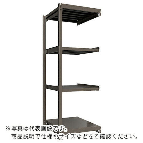 ICHIMAI ( HIKARI製作所 ) 重量ボルトレスラック 段荷重1000Kg H2400×W900×D900 天地4段 連結グレー ( TH1000-839R4 ) 【メーカー取寄】