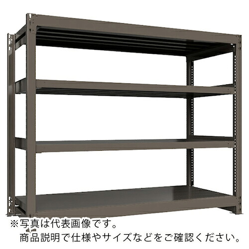 ICHIMAI ( HIKARI製作所 ) 重量ボルトレスラック 段荷重1000Kg H1500×W1800×D750 天地4段 単体グレー ( TH1000-567T4 ) 【メーカー取寄】 108,347円