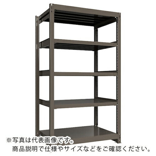 ICHIMAI ( HIKARI製作所 ) 重量ボルトレスラック 段荷重1000Kg H2100×W1200×D750 天地5段 単体グレー ( TH1000-747T5 ) 【メーカー取寄】 109,510円