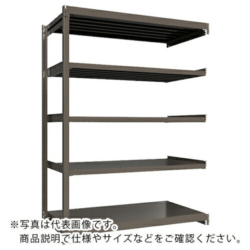 ICHIMAI ( HIKARI製作所 ) 重量ボルトレスラック 段荷重1000Kg H2400×W1800×D900 天地5段 連結グレー ( TH1000-869R5 ) 【メーカー取寄】 148,133円