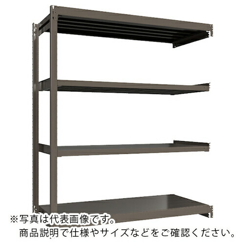 ICHIMAI ( HIKARI製作所 ) 重量ボルトレスラック 段荷重1000Kg H2100×W1800×D750 天地4段 連結グレー ( TH1000-767R4 ) 【メーカー取寄】