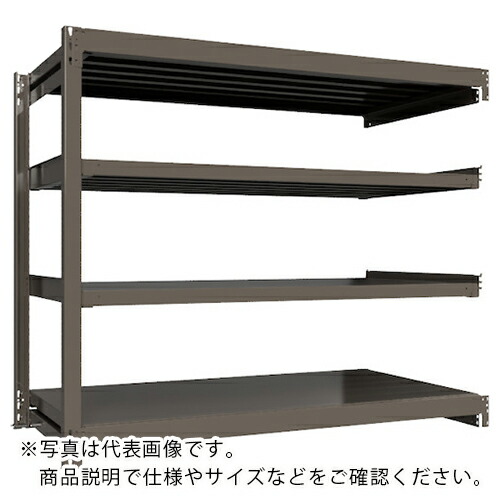 ICHIMAI ( HIKARI製作所 ) 重量ボルトレスラック 段荷重1000Kg H1500×W1800×D900 天地4段 連結グレー ( TH1000-569R4 ) 【メーカー取寄】