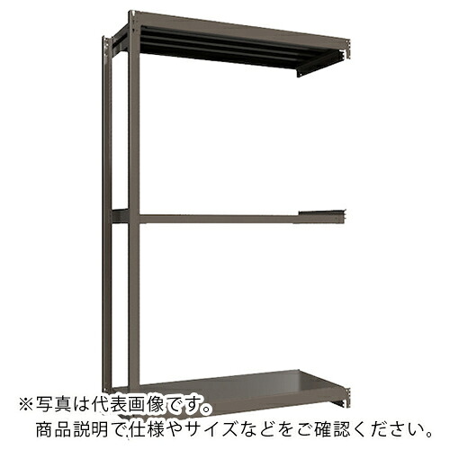 ICHIMAI ( HIKARI製造所 ) 掛け目ボルトレスラック 段掛け目1000Kg H2400×W1500×D600 全ての存在3段 繋ぎ合わせる薄墨色 ( TH1000-856R3 ) 【製造業者取寄】