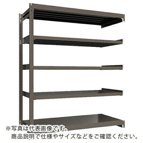 ICHIMAI ( HIKARI製作所 ) 重量ボルトレスラック 段荷重1000Kg H2100×W1800×D750 天地5段 連結グレー ( TH1000-767R5 ) 【メーカー取寄】