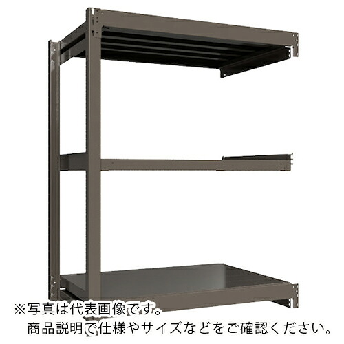 ICHIMAI ( HIKARI製作所 ) 重量ボルトレスラック 段荷重1000Kg H1500×W1200×D750 天地3段 連結グレー ( TH1000-547R3 ) 【メーカー取寄】