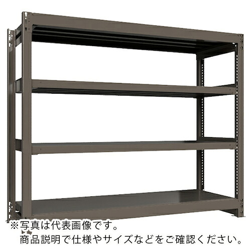 ICHIMAI ( HIKARI製作所 ) 重量ボルトレスラック 段荷重1000Kg H1500×W1800×D600 天地4段 単体グレー ( TH1000-566T4 ) 【メーカー取寄】